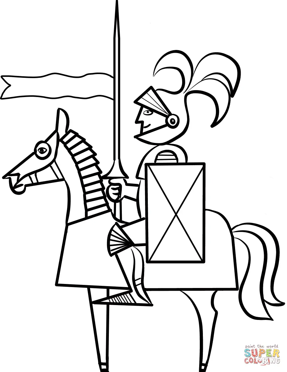 Ritter Ausmalbilder 26
