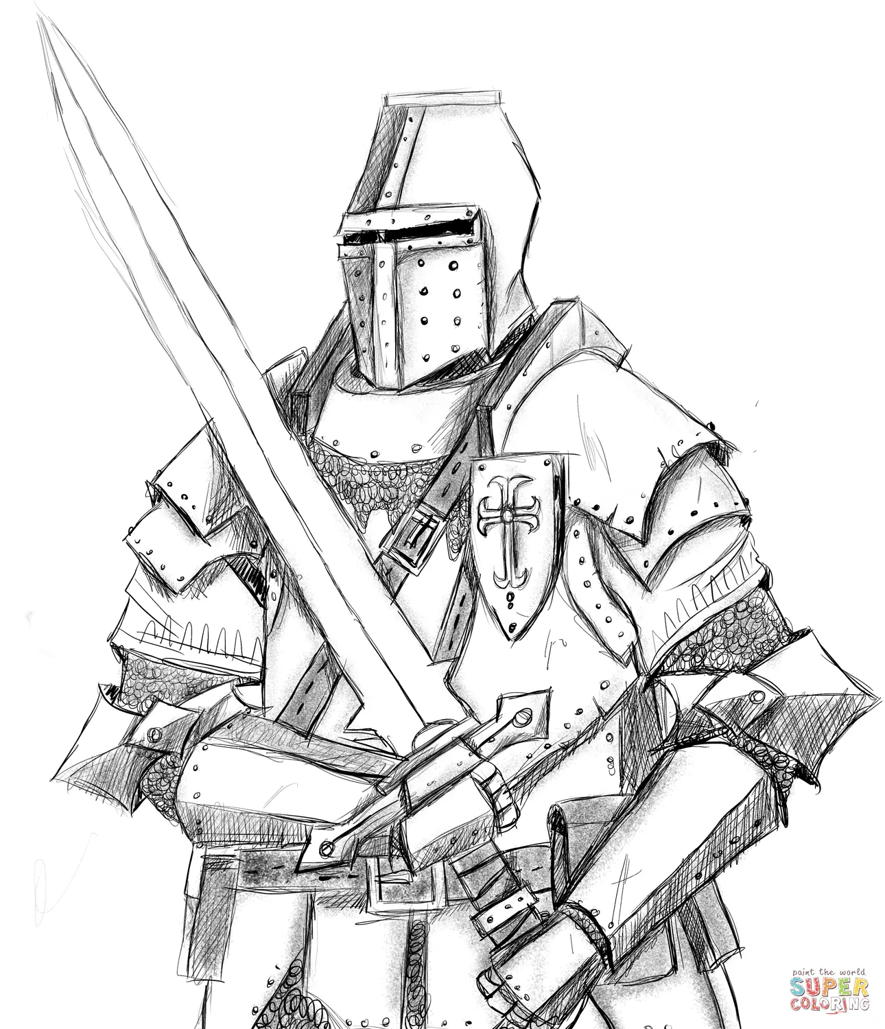 Ritter Ausmalbilder 32