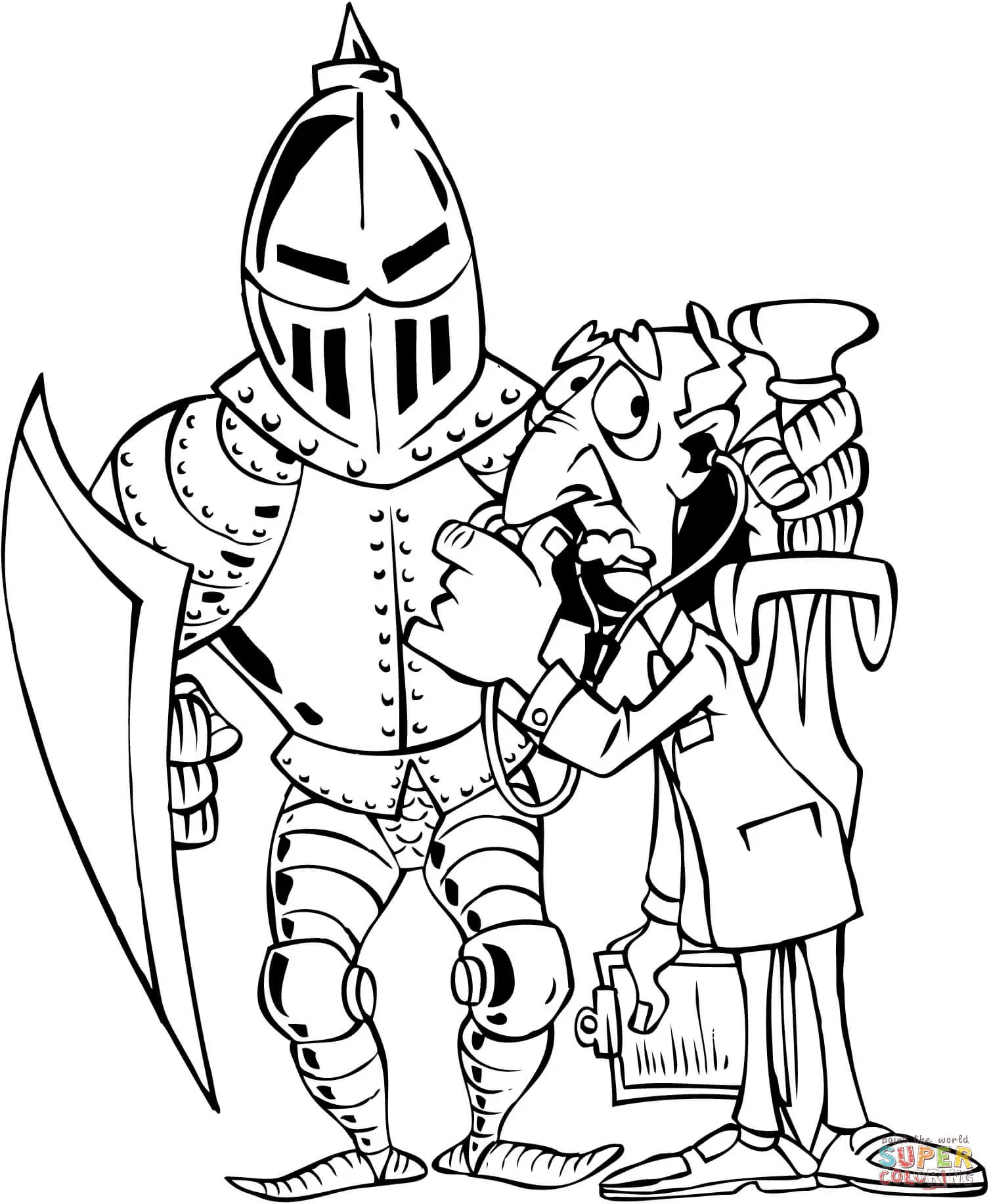 Ritter Ausmalbilder 41