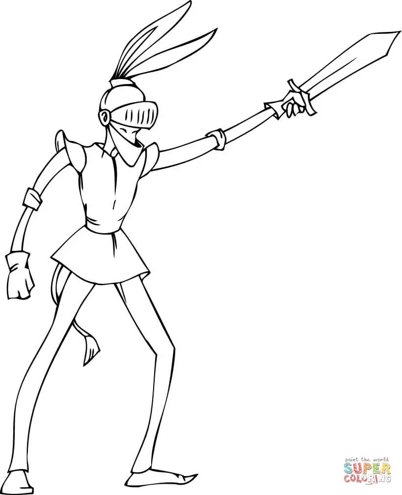 Ritter Ausmalbilder 42