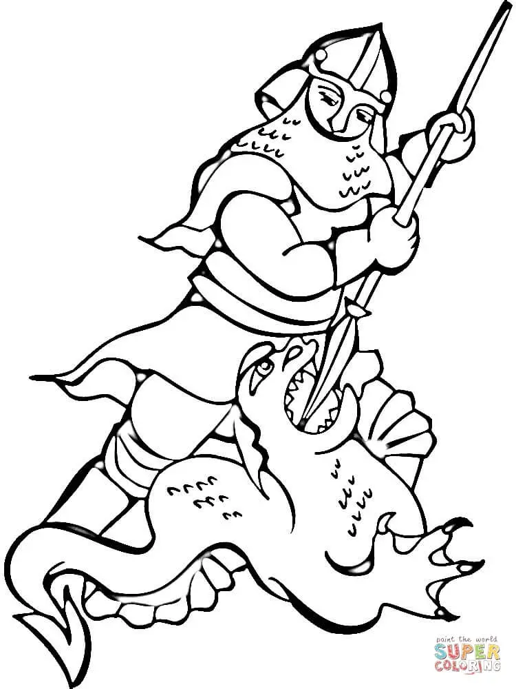 Ritter Ausmalbilder 46
