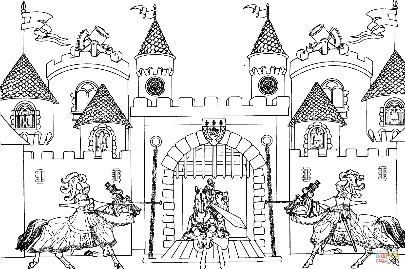 Ritter Ausmalbilder 48