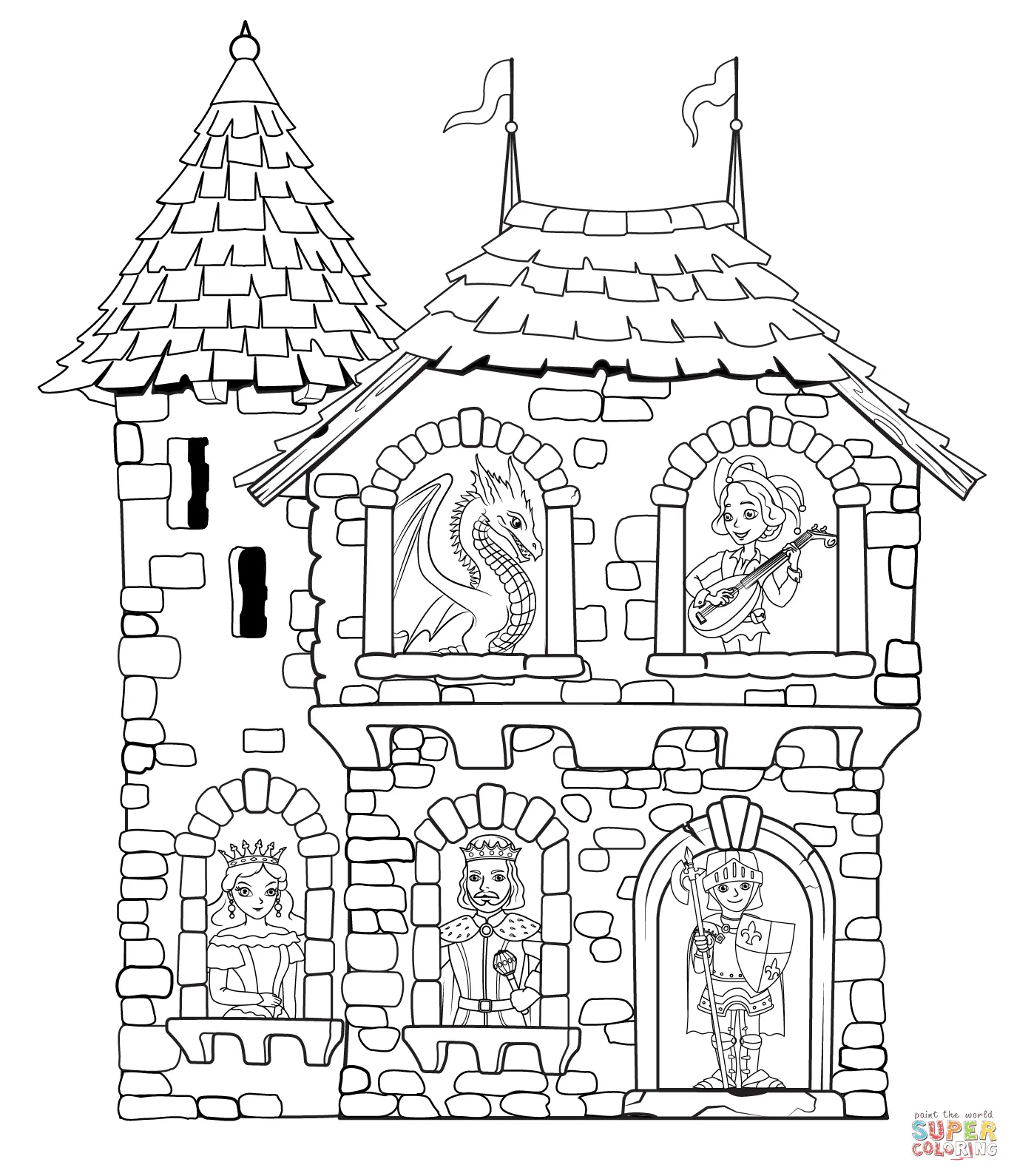Ritter Ausmalbilder 6
