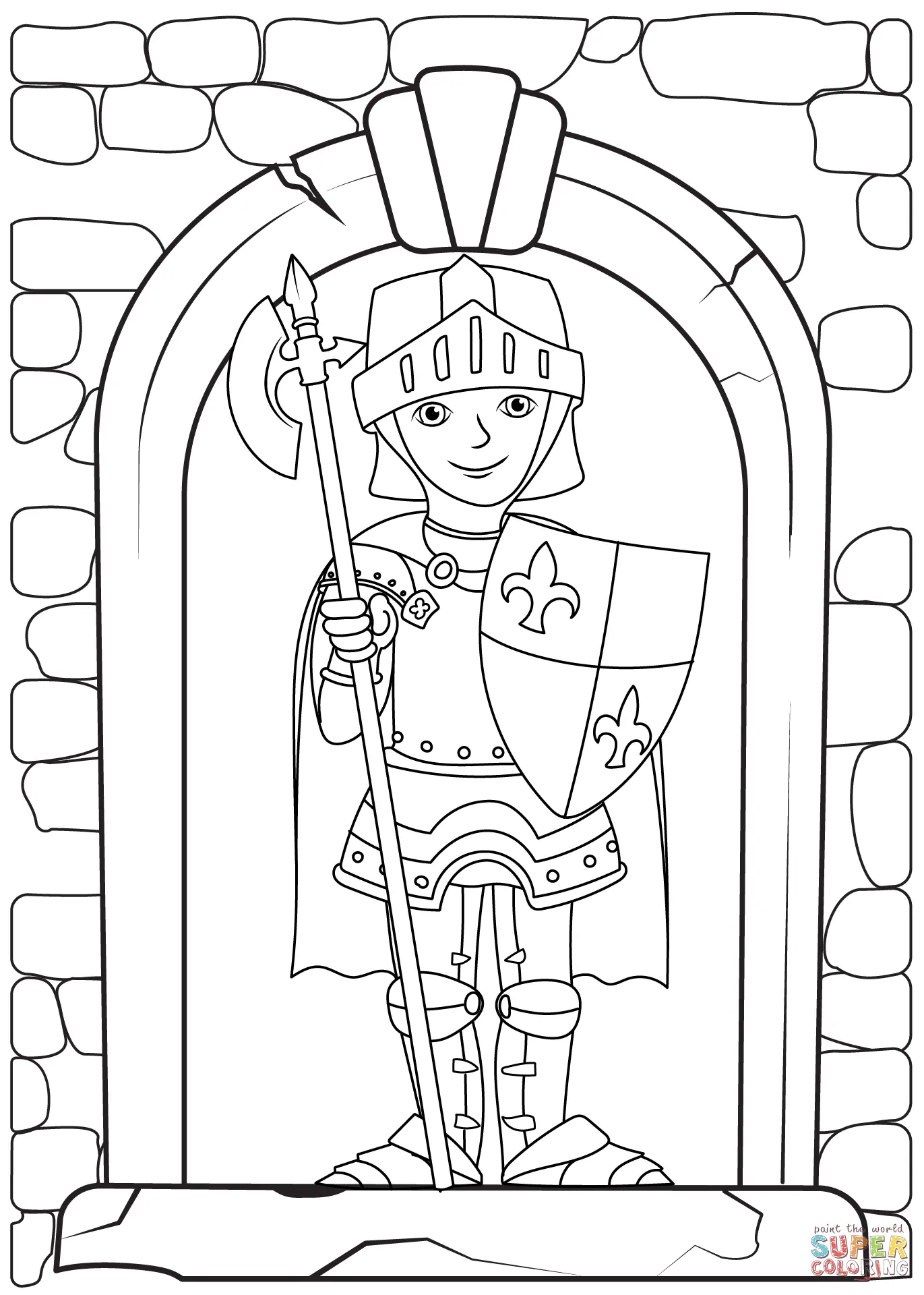 Ritter Ausmalbilder 7