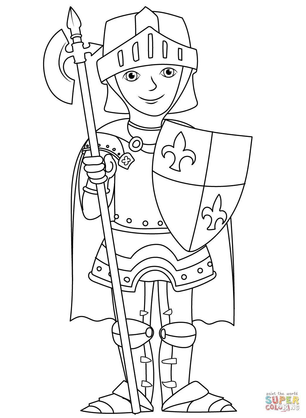 Ritter Ausmalbilder 8
