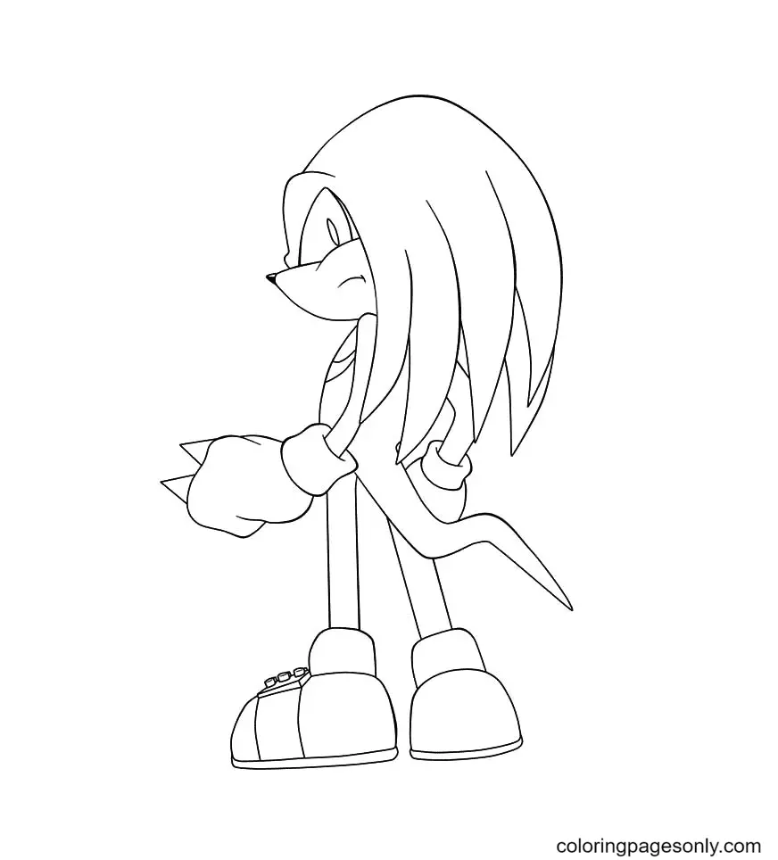 Knuckles Ausmalbilder 33