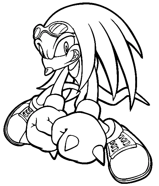 Knuckles Ausmalbilder 34