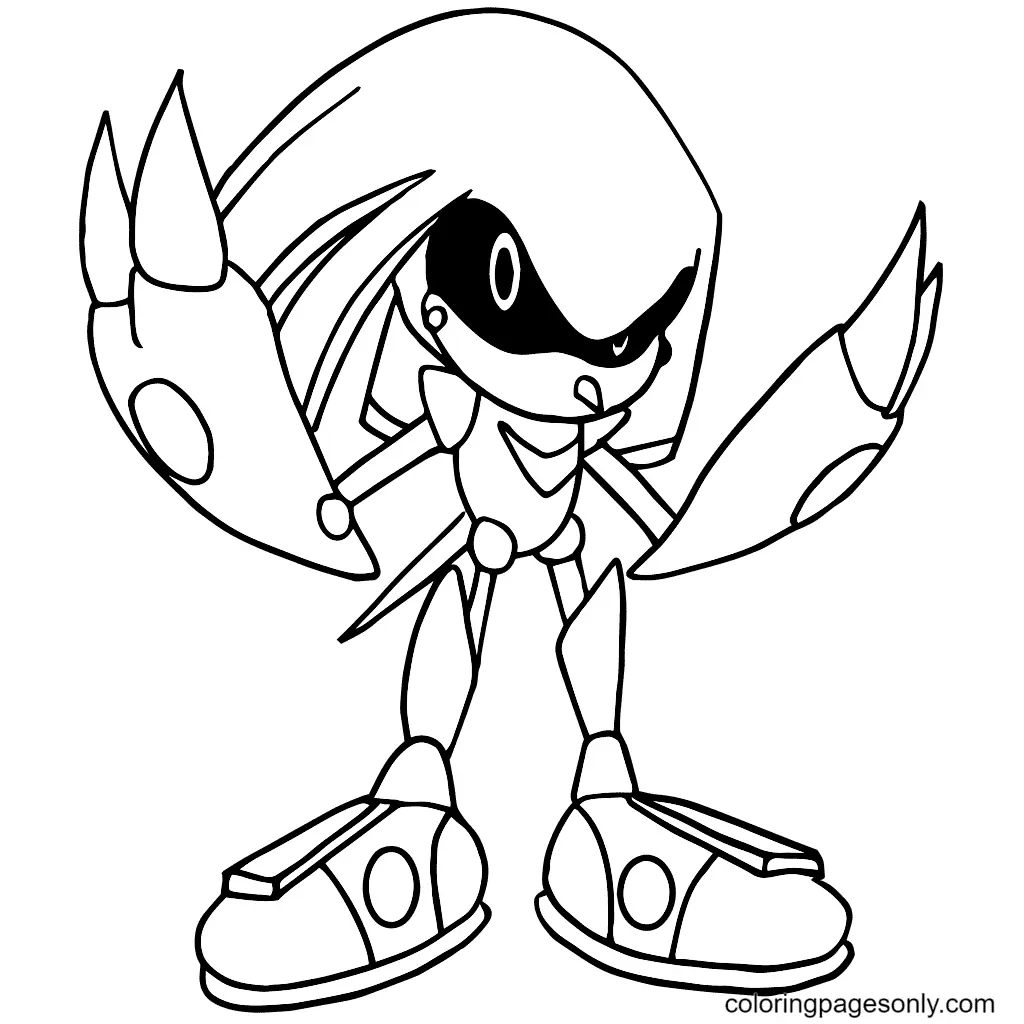 Knuckles Ausmalbilder 5