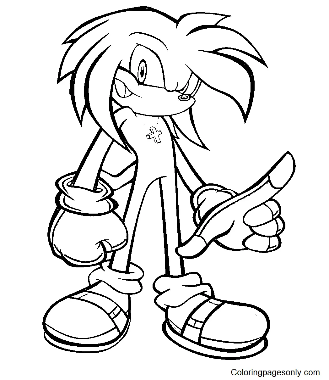 Knuckles Ausmalbilder 57