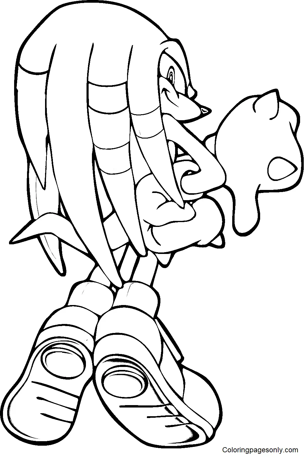 Knuckles Ausmalbilder 58