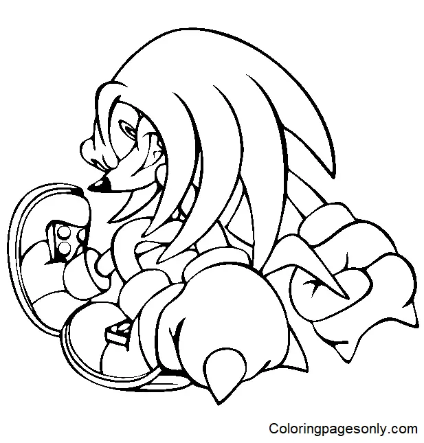 Knuckles Ausmalbilder 60