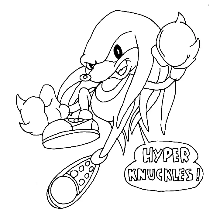 Knuckles Ausmalbilder 61