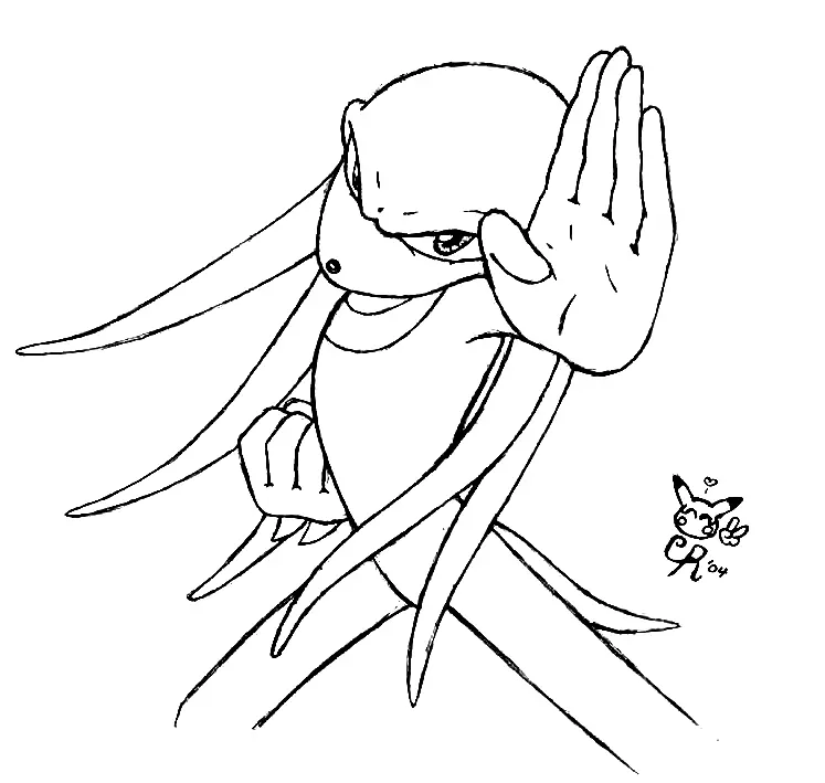 Knuckles Para Colorear