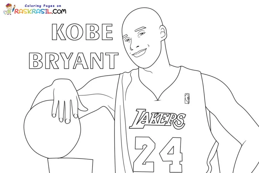 Desenhos de Kobe Bryant Para Colorir 6