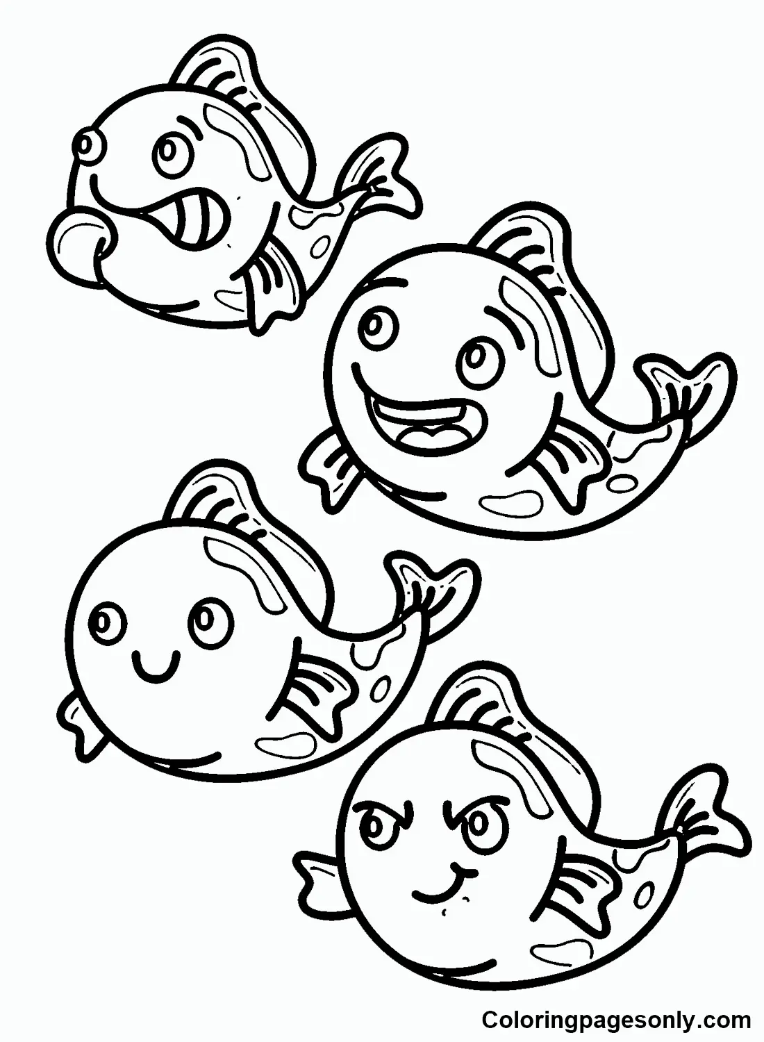 Desenhos de Peixes Koi Para Colorir 38