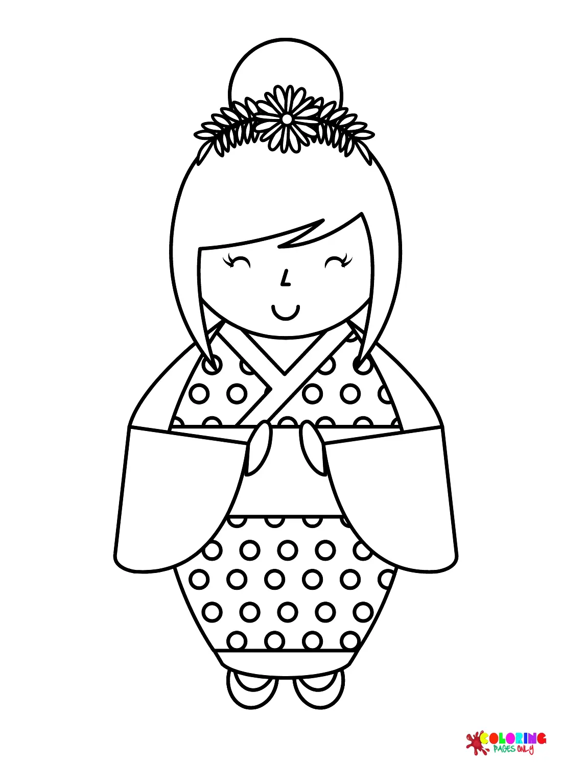 Munecas Kokeshi Para Colorear 19