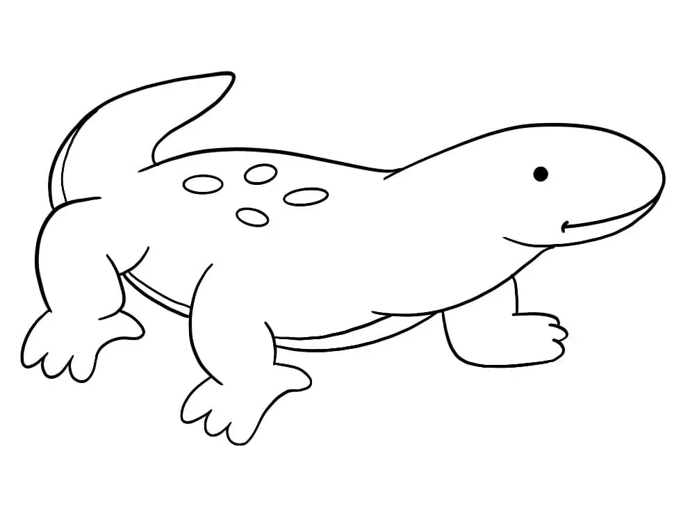 Komodo Dragon Coloring Pages 1