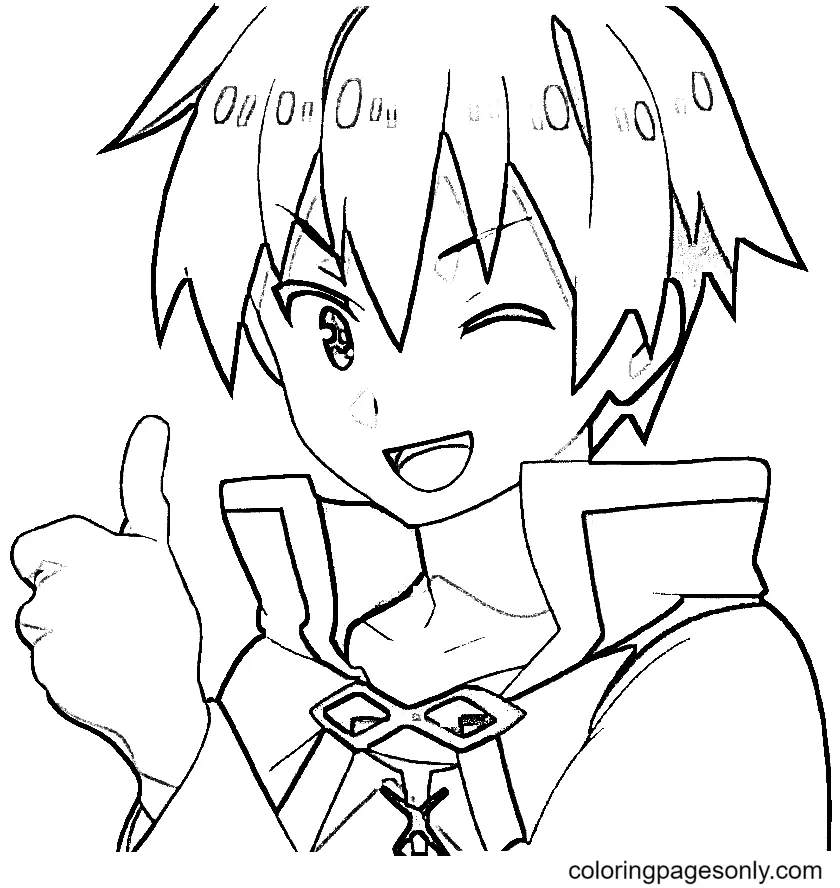 Konosuba Para Colorear 10