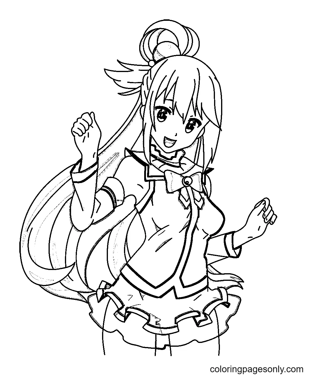 Konosuba Para Colorear 14