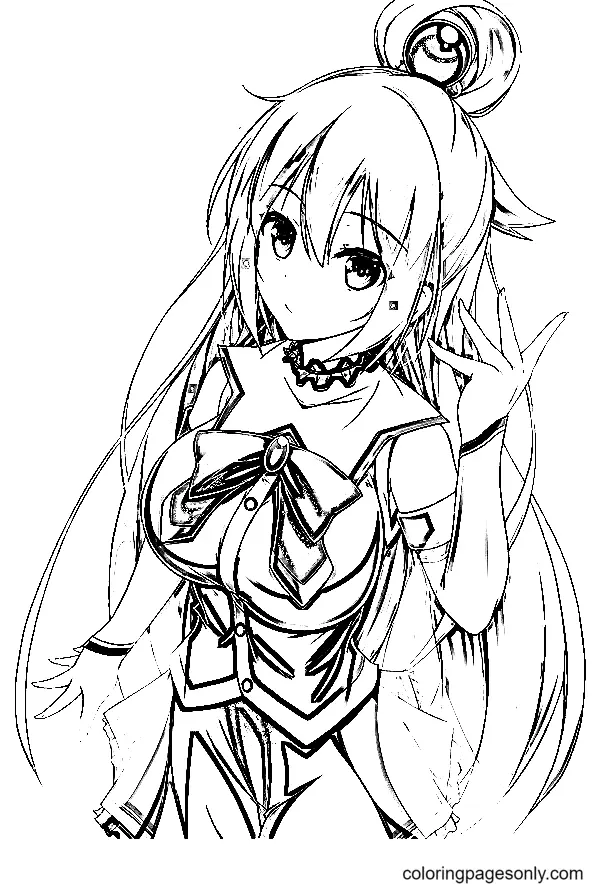 Konosuba Para Colorear 19