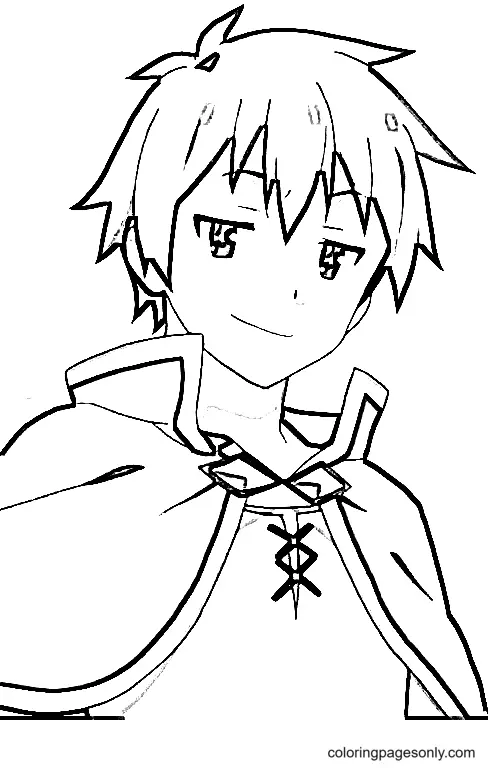 Konosuba Para Colorear 2