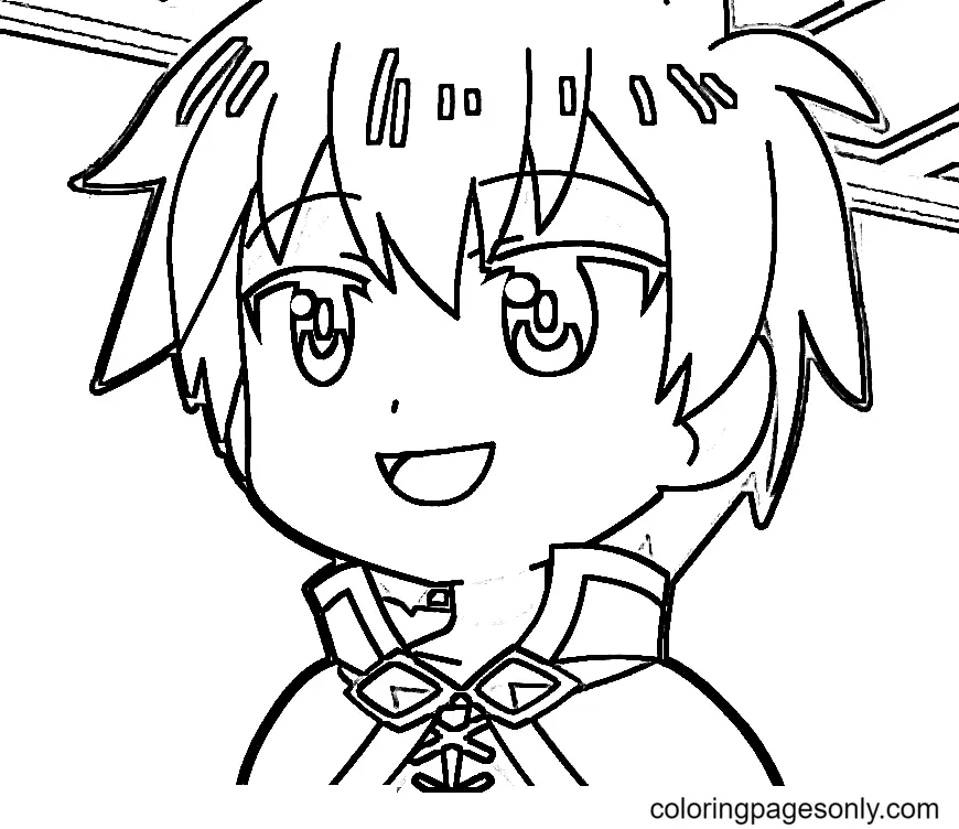 Konosuba Para Colorear 22