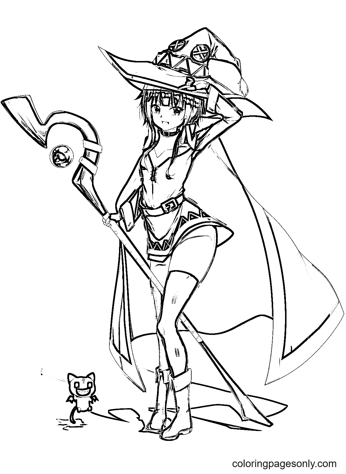 Konosuba Para Colorear 25