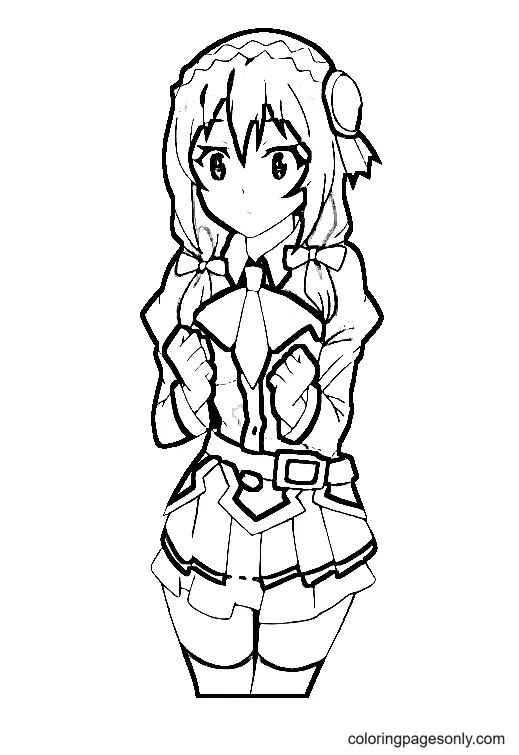 Konosuba Para Colorear 26