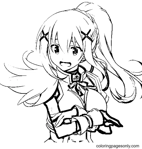 Konosuba Para Colorear 34