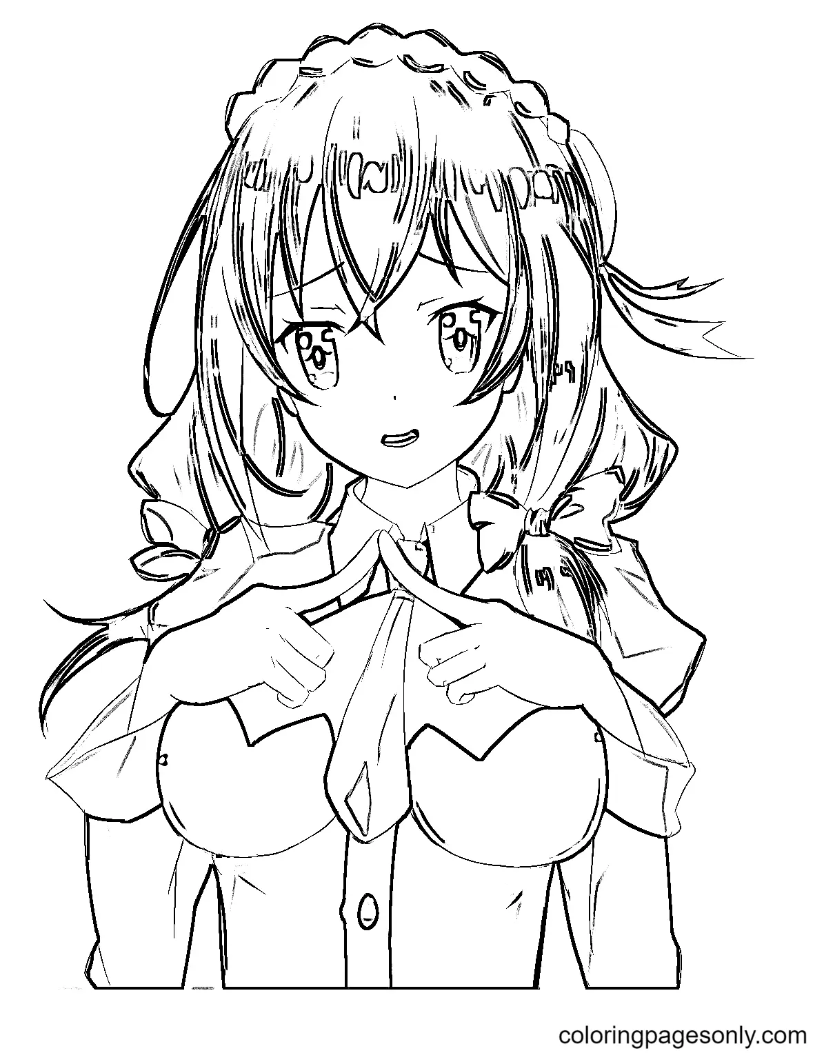Konosuba Para Colorear 38