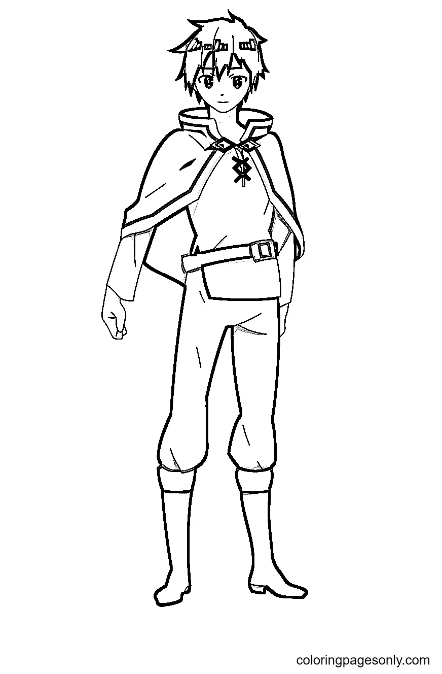 Konosuba Para Colorear 41