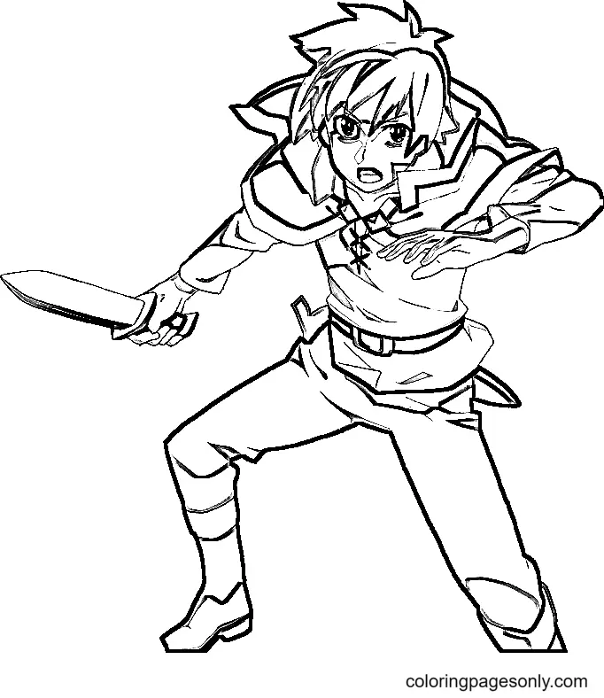 Konosuba Para Colorear 43