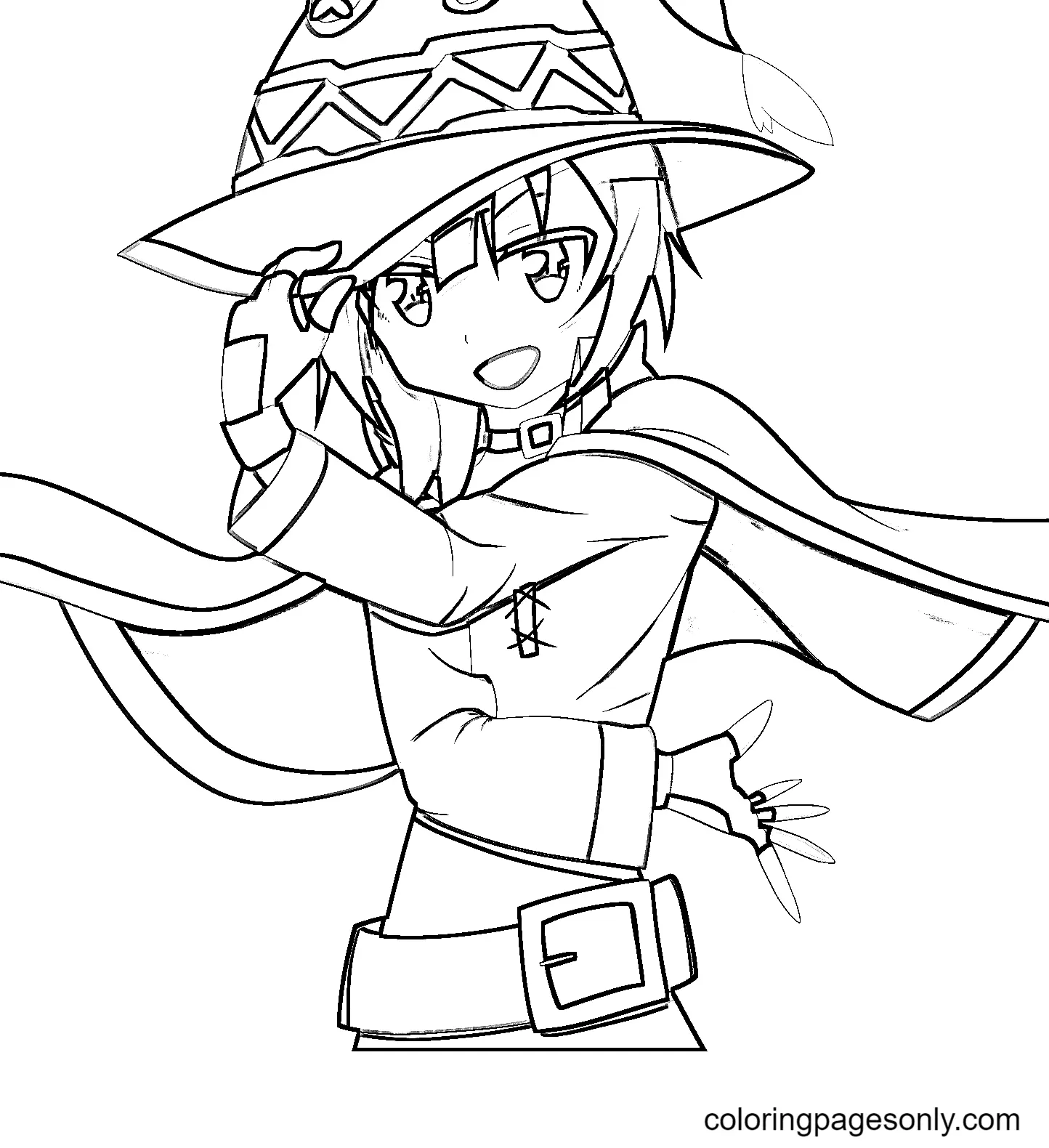 Konosuba Para Colorear 6