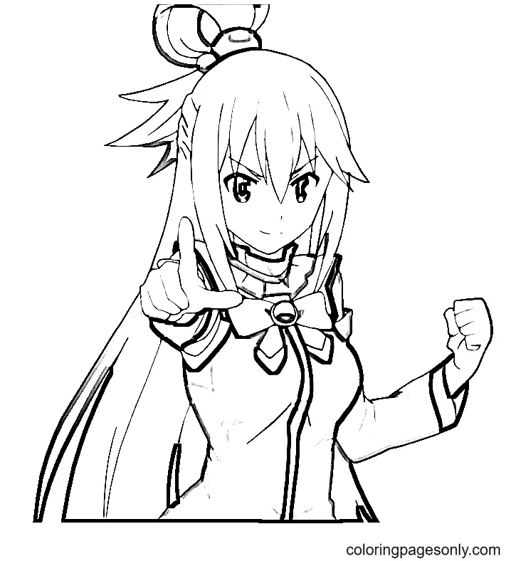 Konosuba Para Colorear 8