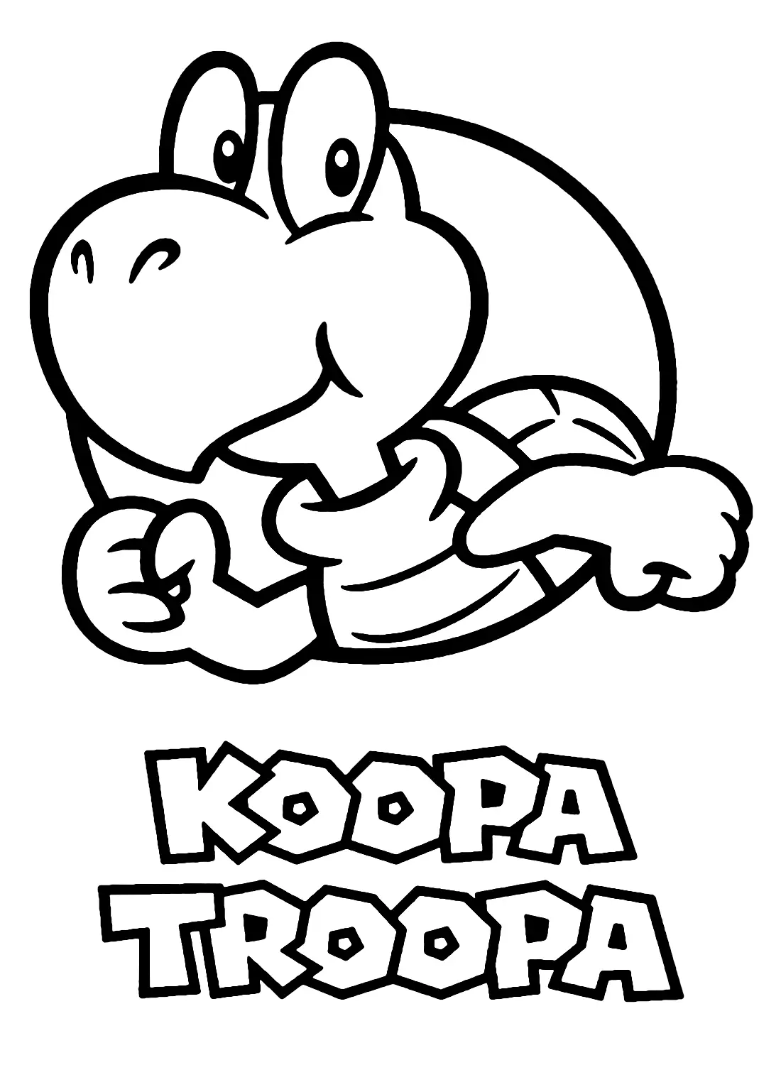 Koopa Troopa Para Colorear 1