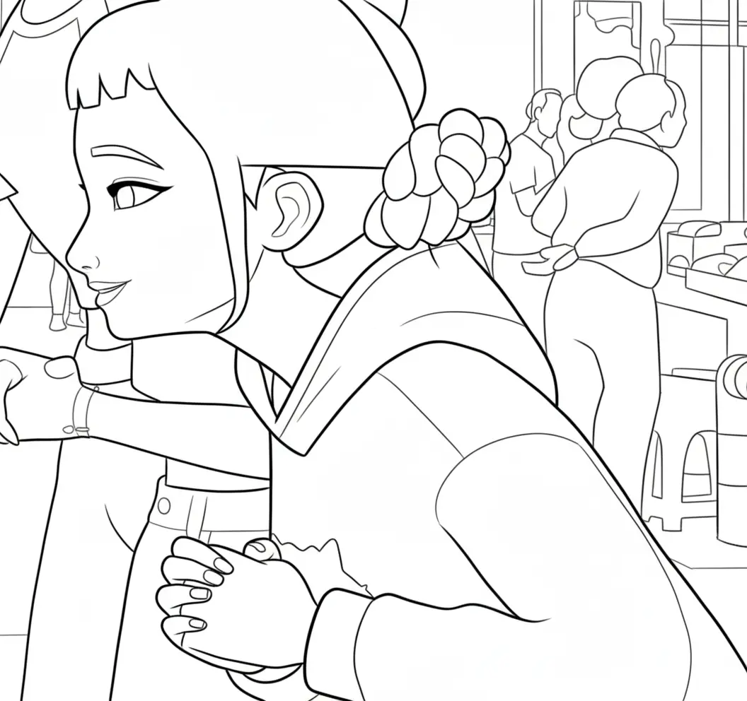 KPop Demon Hunters Rumi Coloring Pages 12