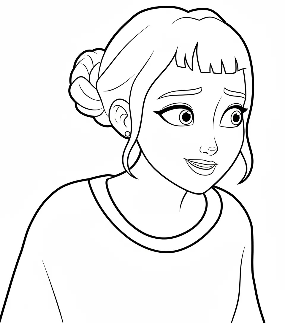 KPop Demon Hunters Rumi Coloring Pages 2