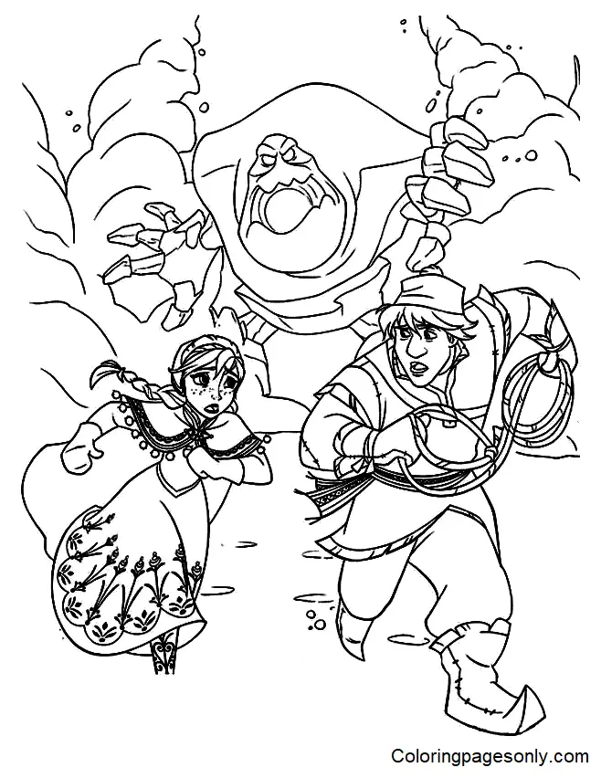 Kristoff Para Colorear 14