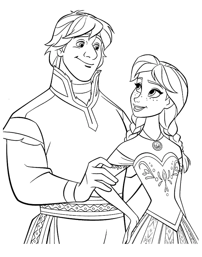 Kristoff Para Colorear 2