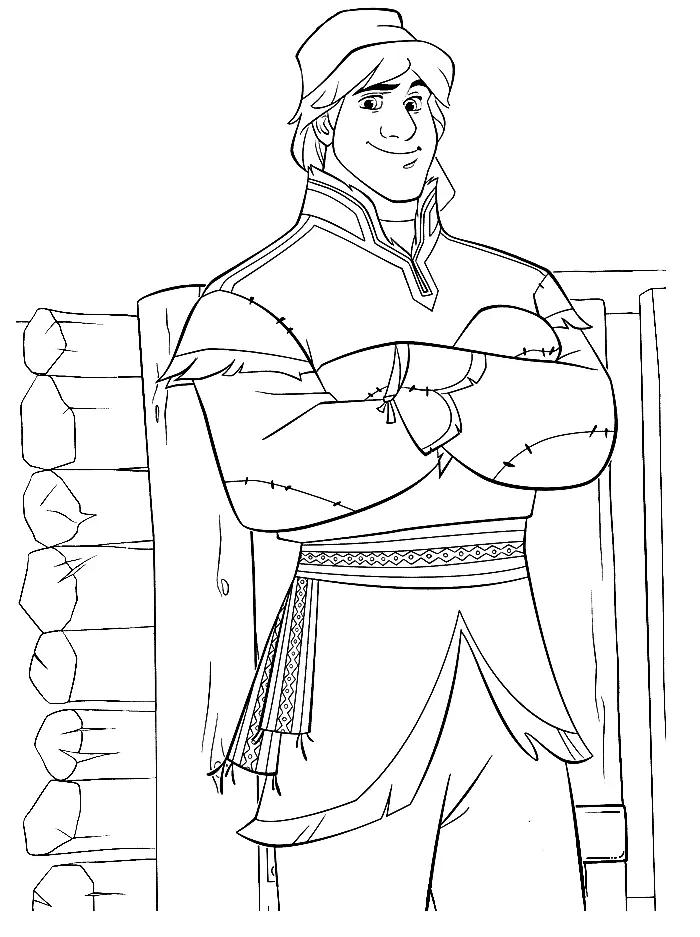 Kristoff Para Colorear 26