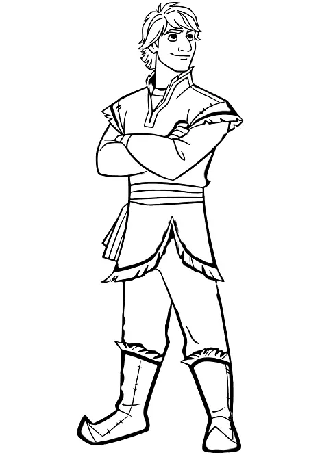 Kristoff Para Colorear 39
