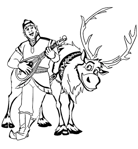 Kristoff Para Colorear 50