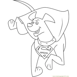 Krypto Coloring Pages 2