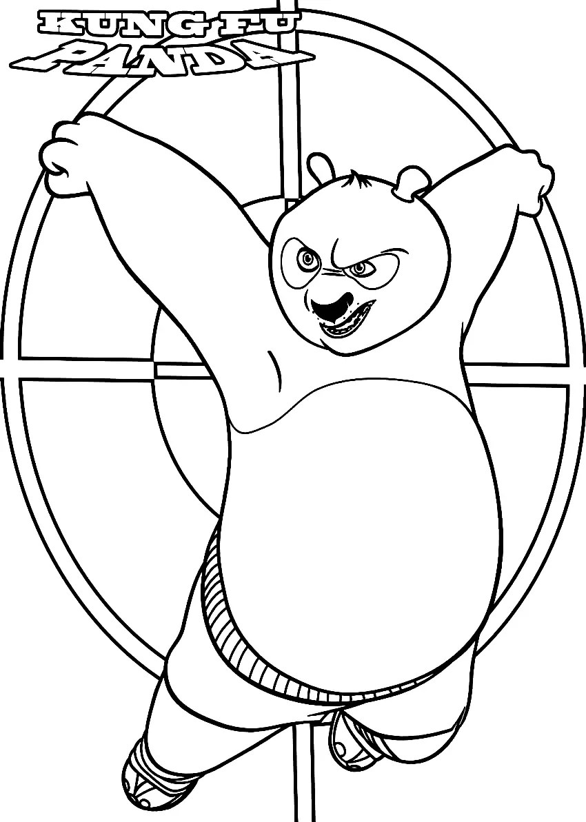 Kung Fu Panda Coloring Pages 1