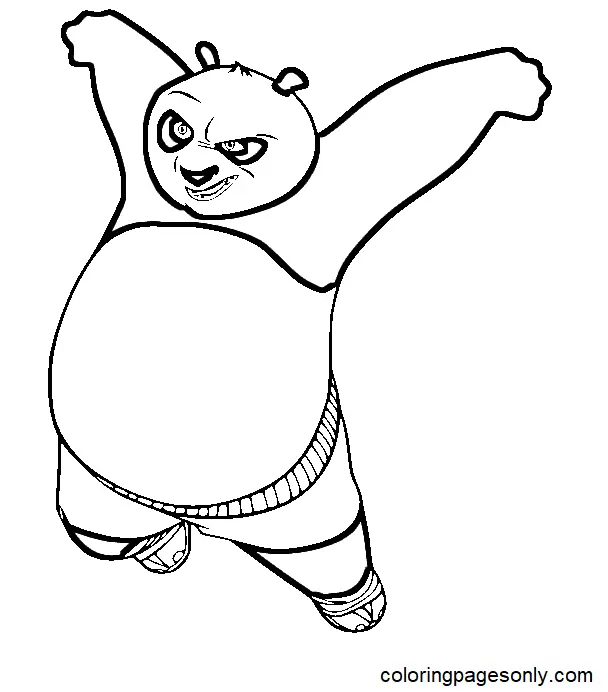 Kung Fu Panda Coloring Pages 10