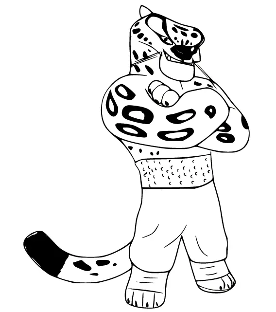 Kung Fu Panda Coloring Pages 11