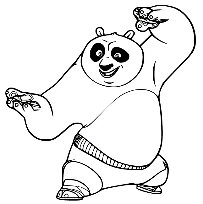 Kung Fu Panda Coloring Pages 12