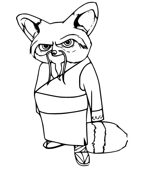 Kung Fu Panda Coloring Pages 15