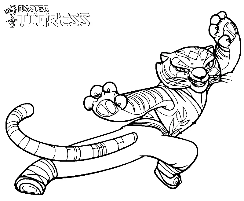 Kung Fu Panda Coloring Pages 17