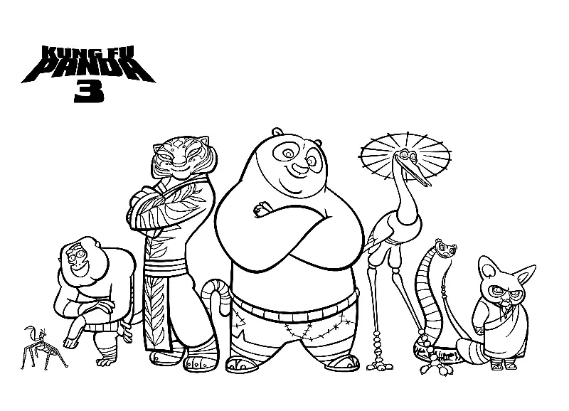 Kung Fu Panda Coloring Pages 2